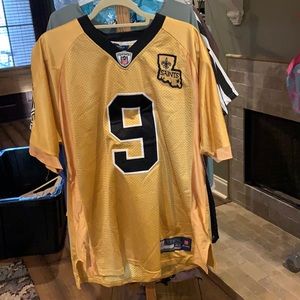 Gold Drew Brees jersey
